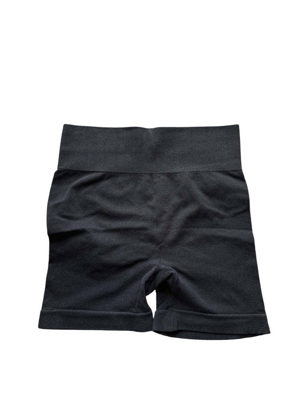 High-Waisted Black Seamless Bike Shorts